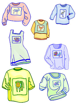 卡通衣服圖片_卡通衣服素材_卡通衣服模板免費下載