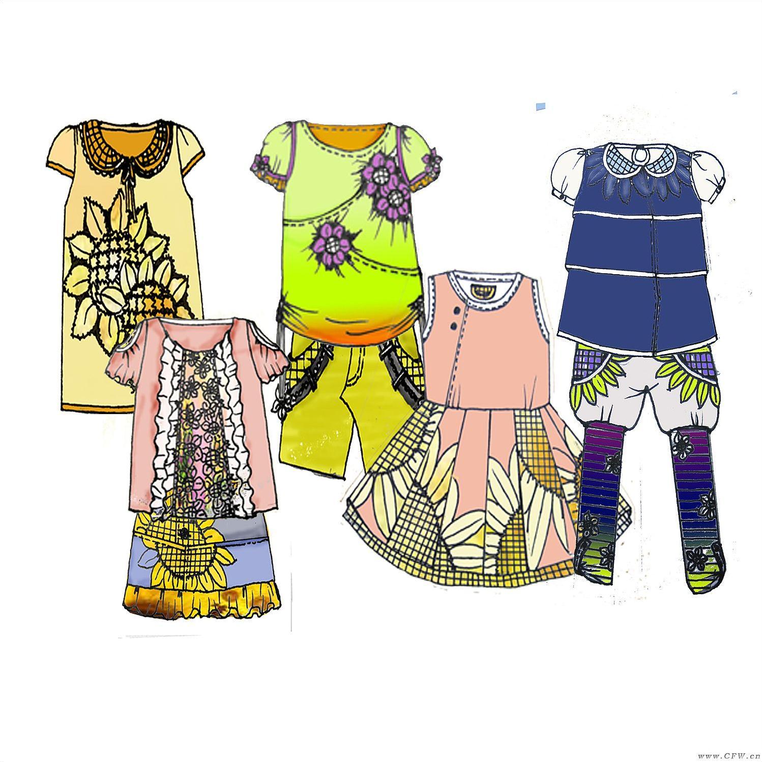 童裝設(shè)計(jì)作品-童裝設(shè)計(jì)款式圖